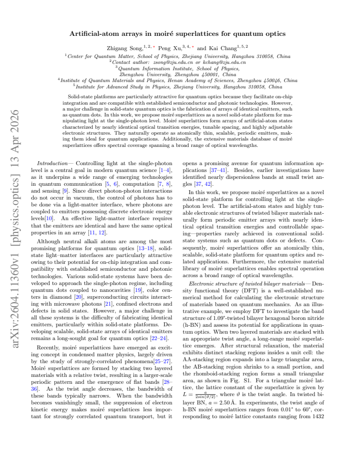 First page