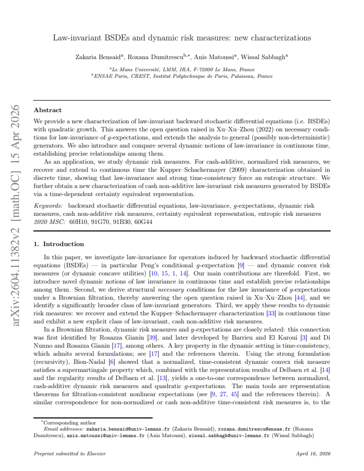 First page