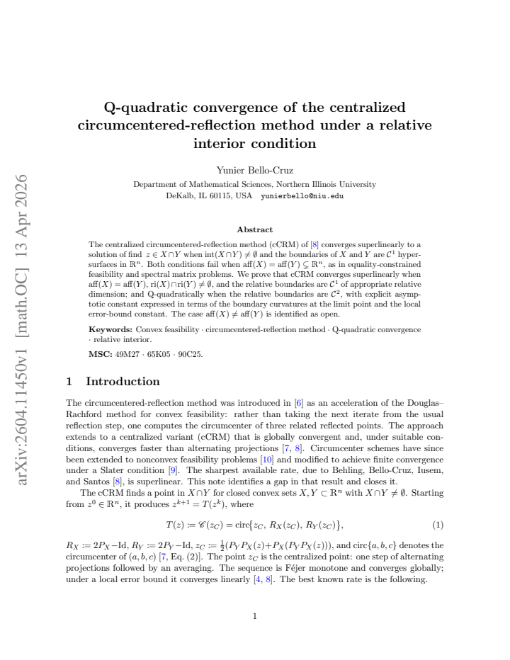 First page