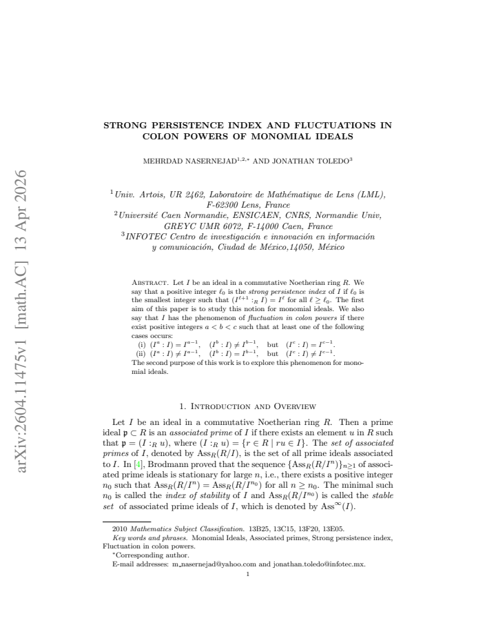 First page