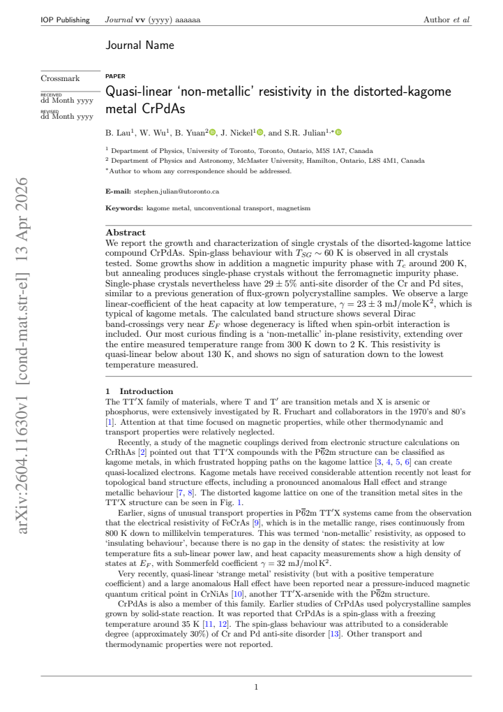 First page