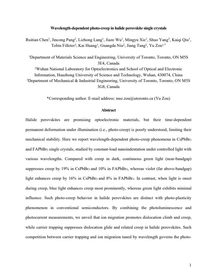 First page