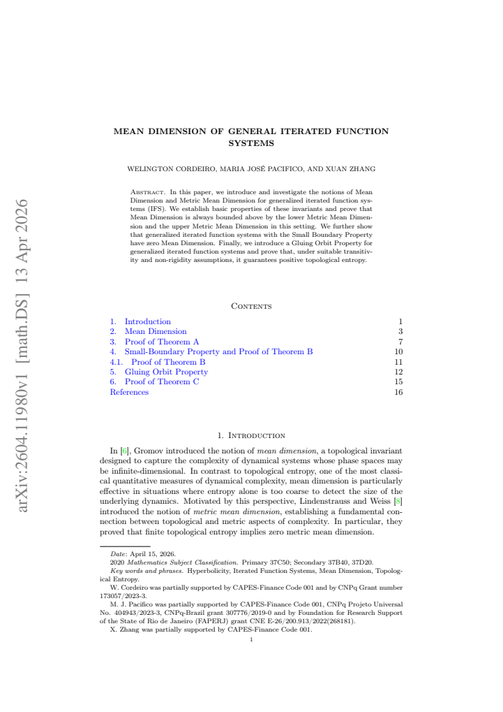 First page