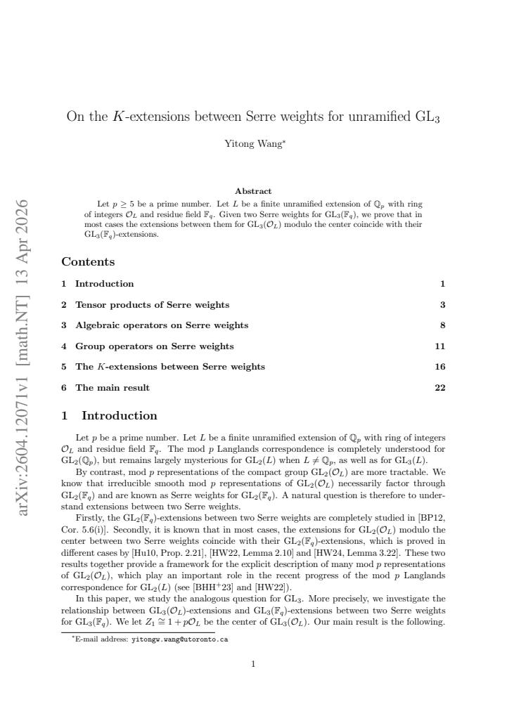 First page