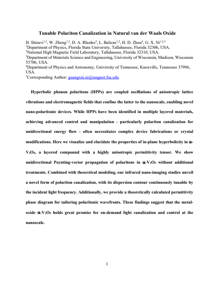 First page