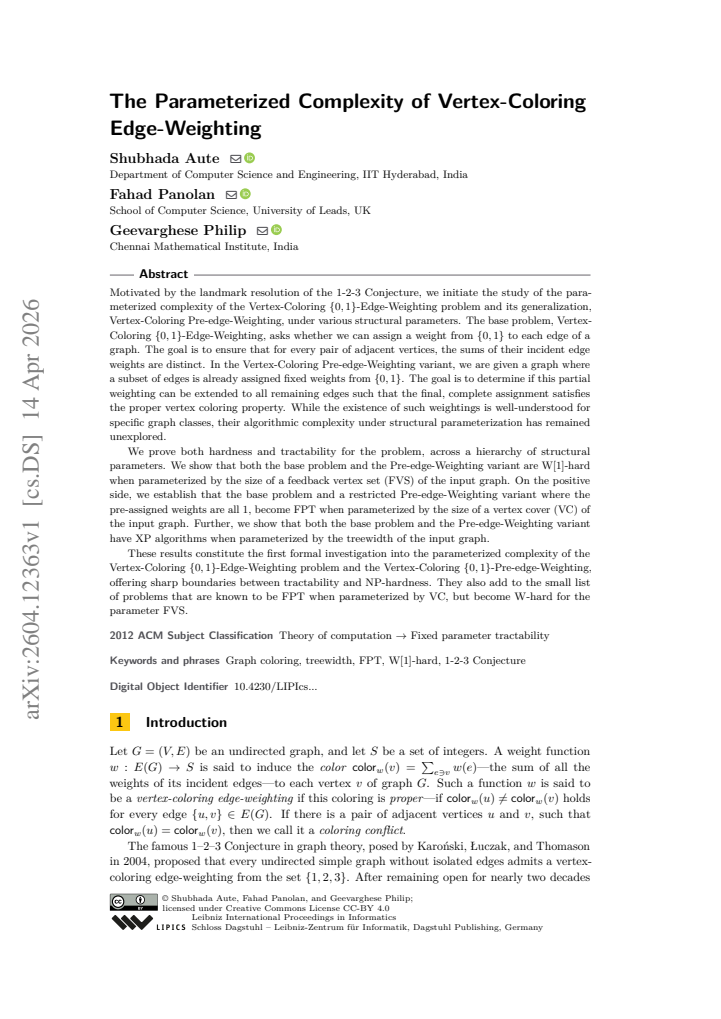First page