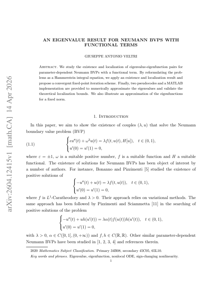First page