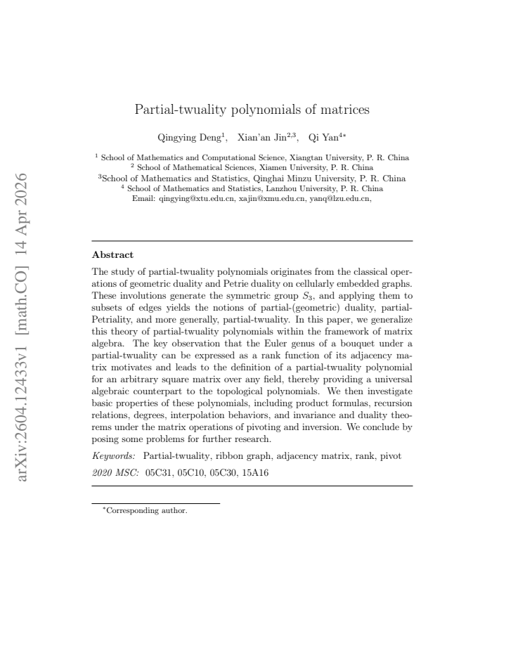 First page