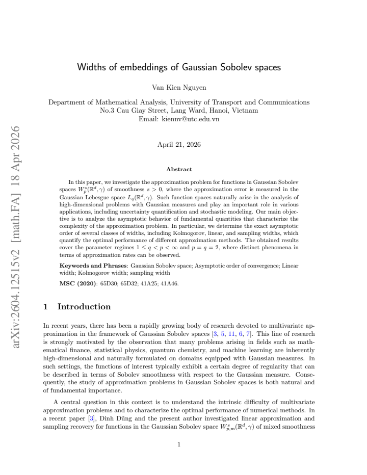 First page