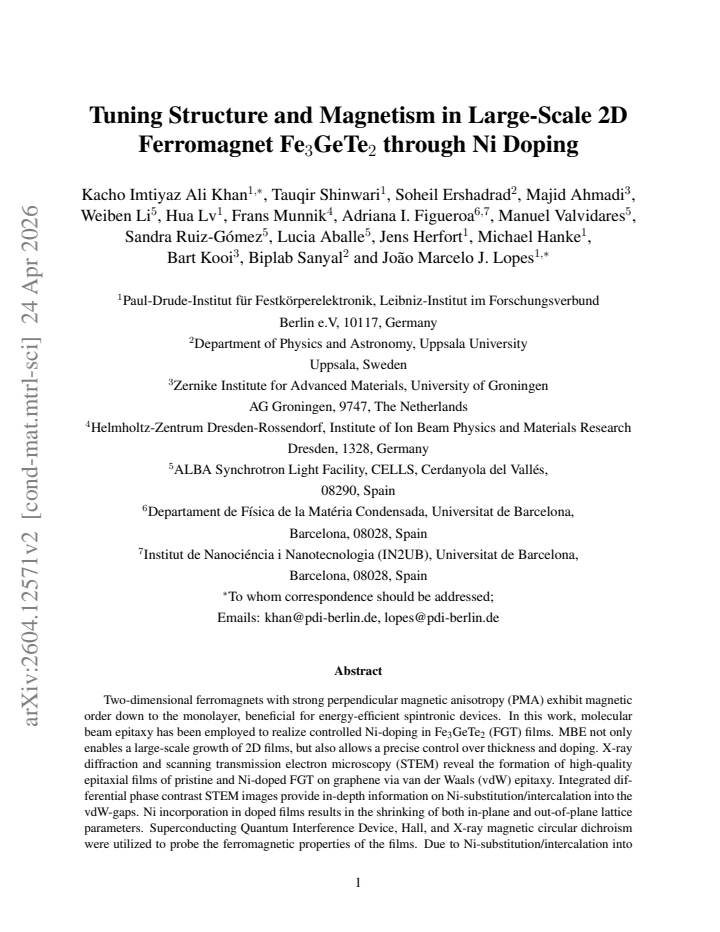 First page
