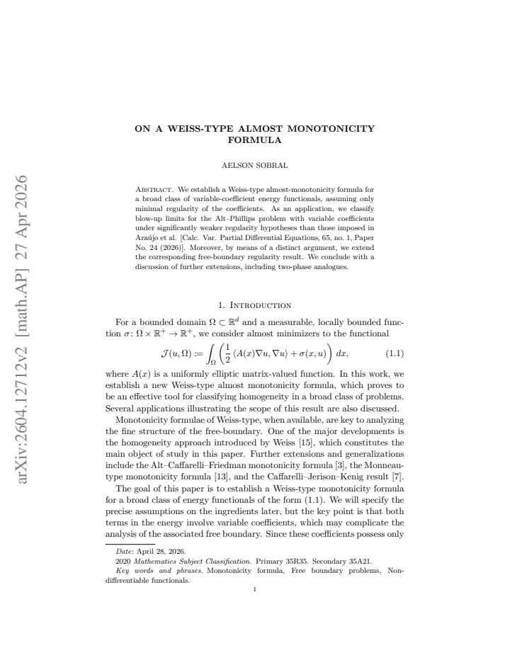 First page
