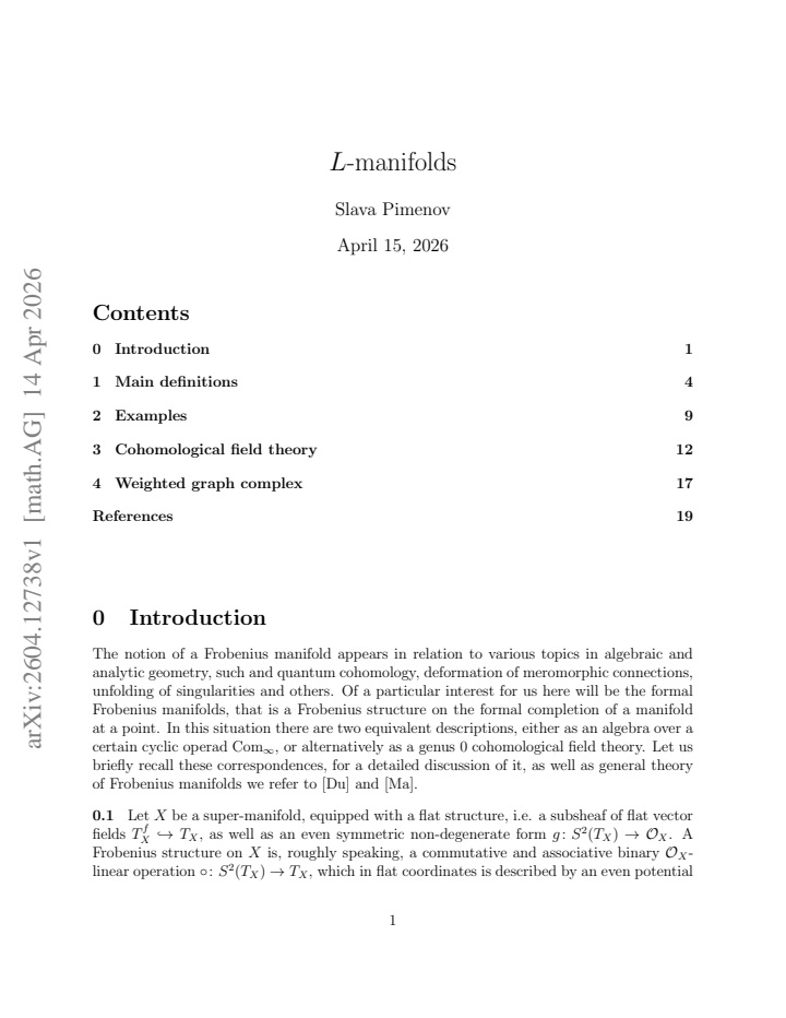 First page
