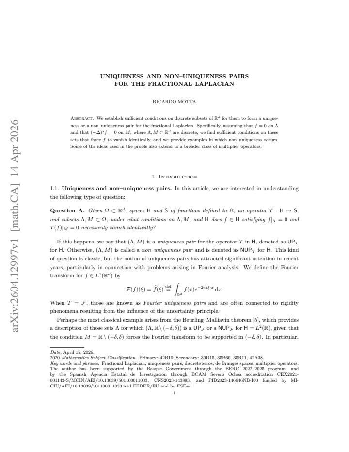 First page