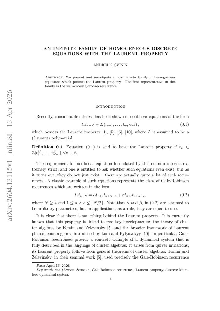 First page