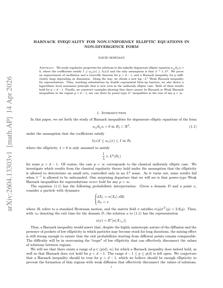 First page