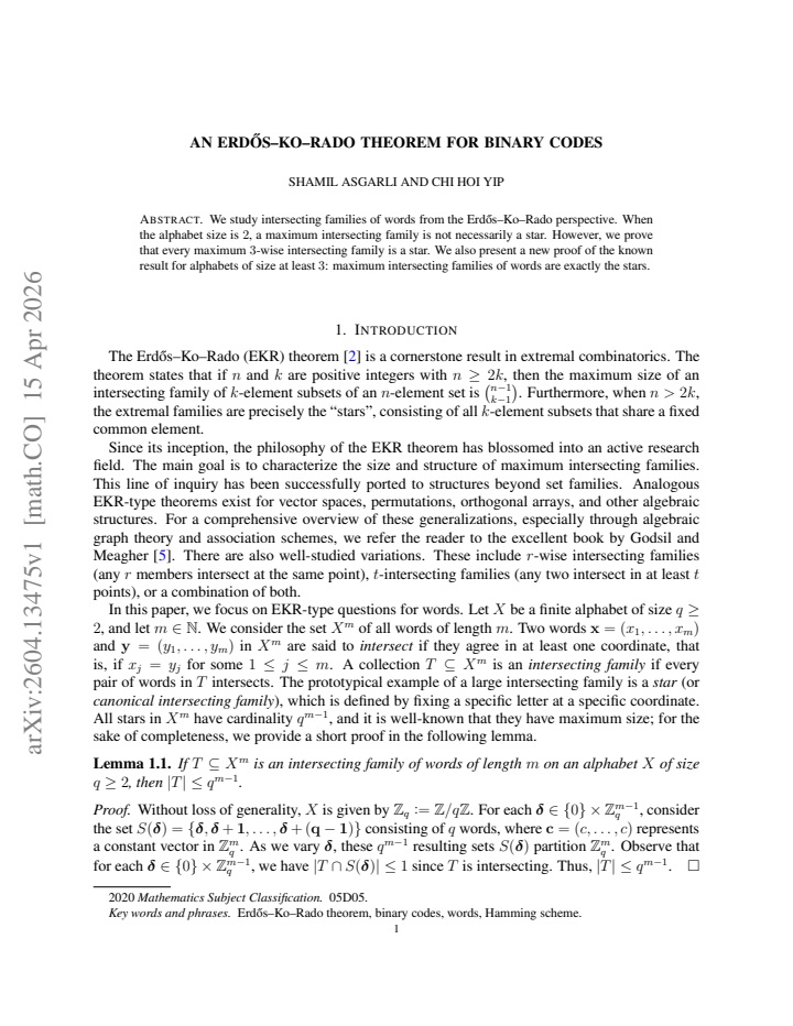 First page