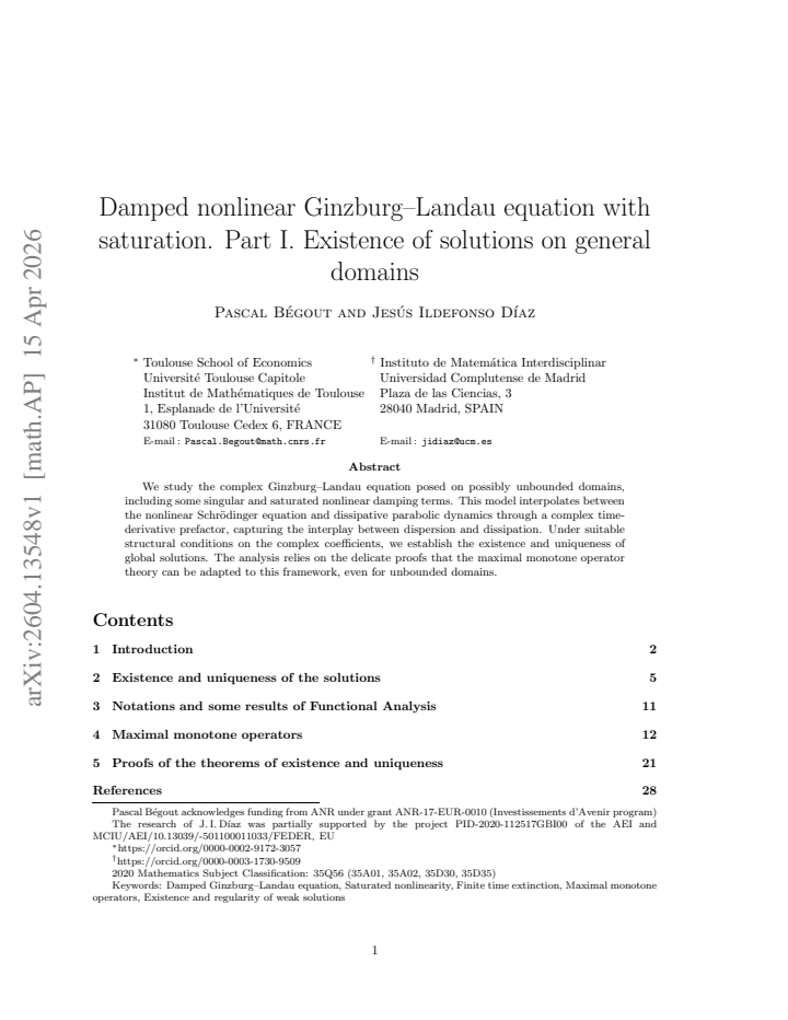 First page