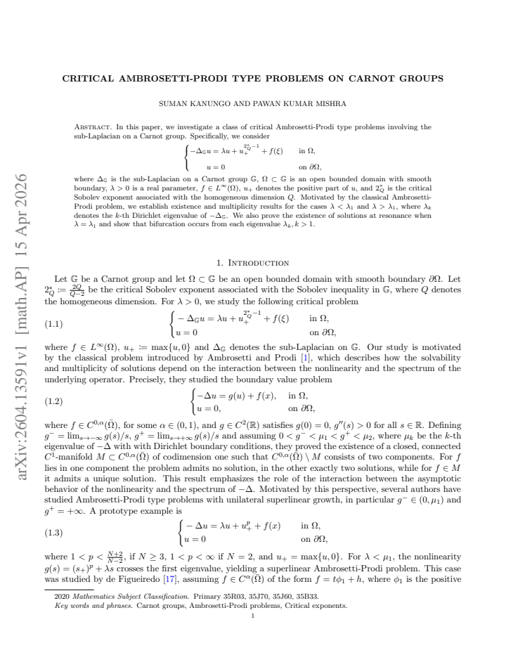 First page