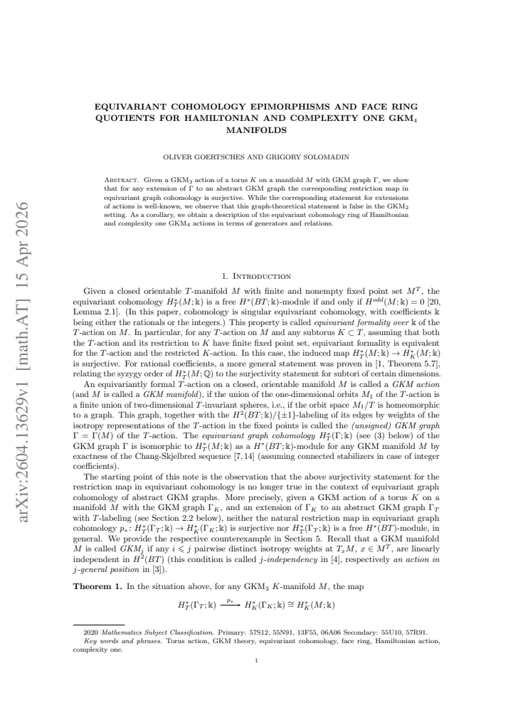 First page