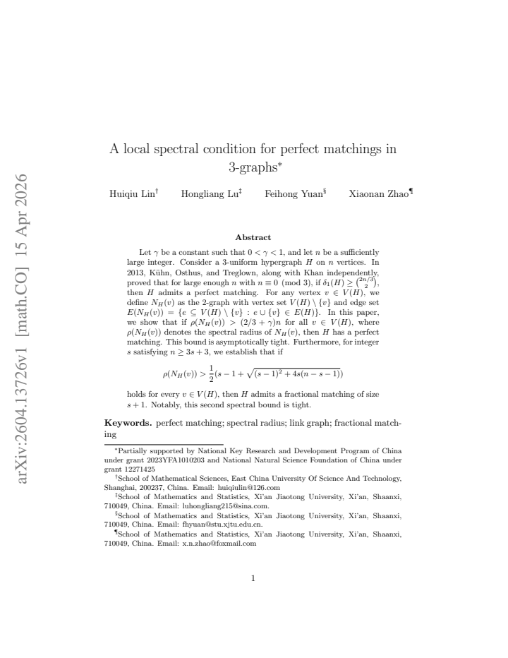 First page