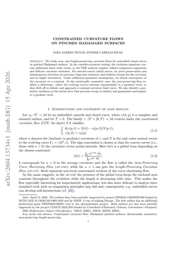 First page