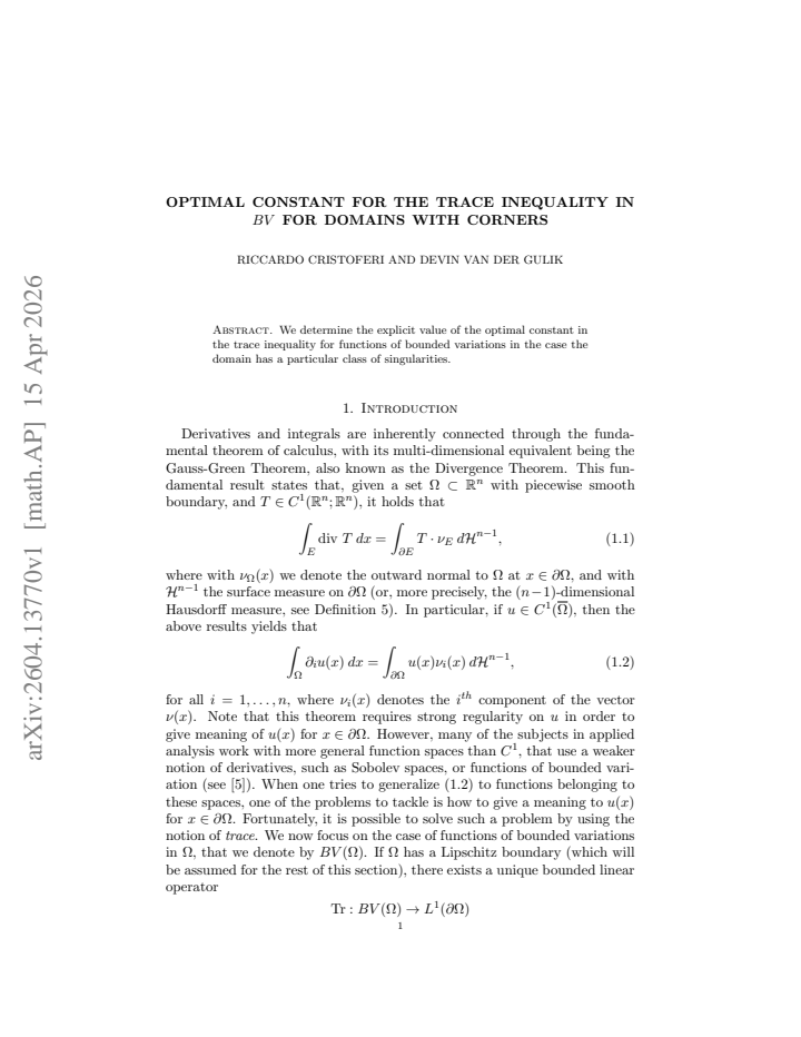 First page