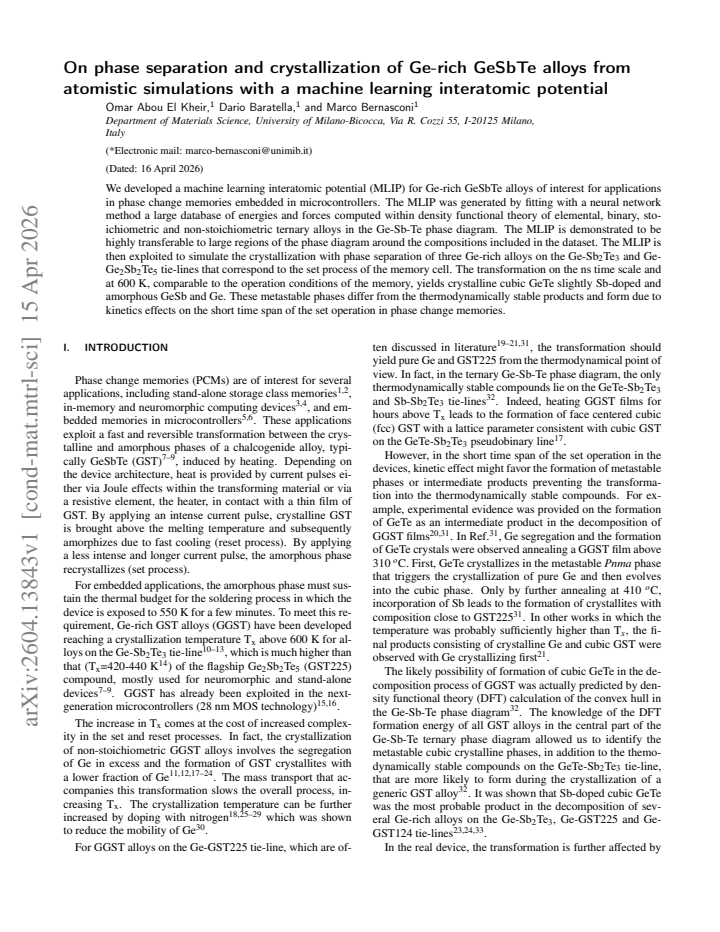 First page