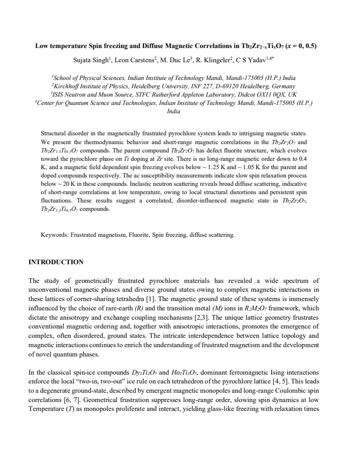 First page