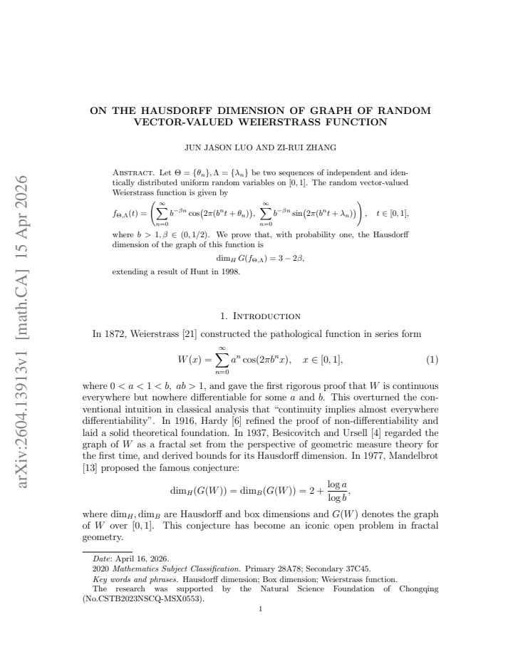 First page