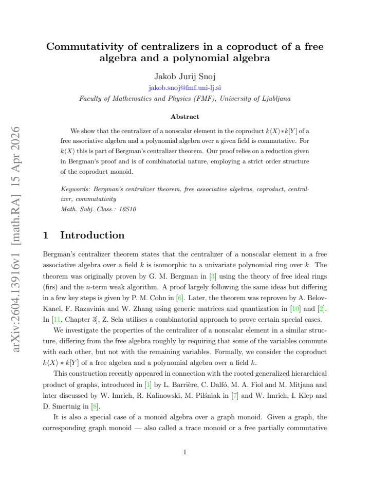 First page