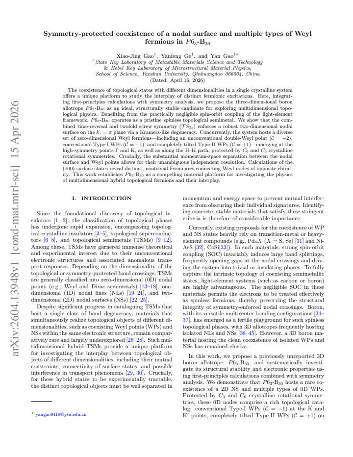 First page