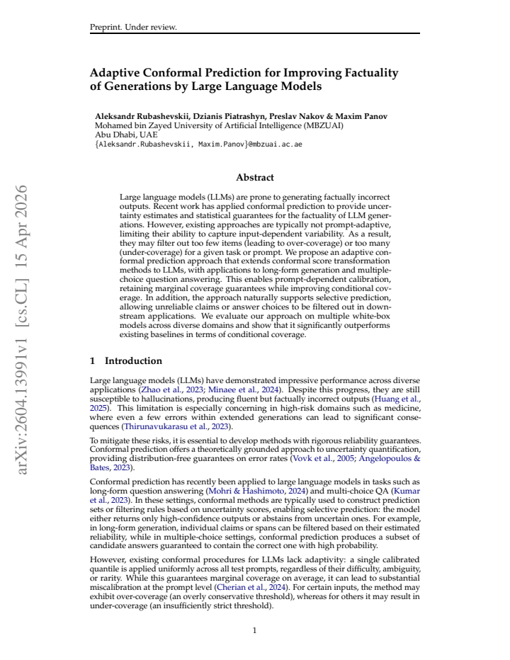 First page