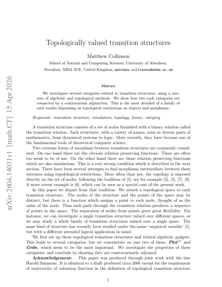 First page