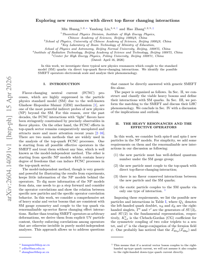 First page