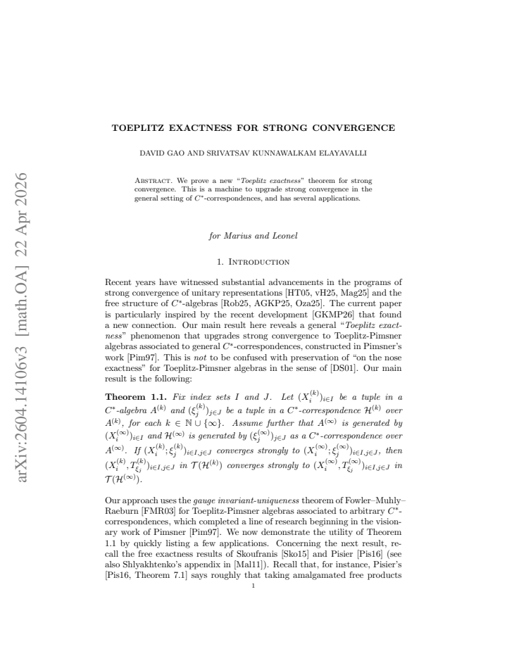 First page