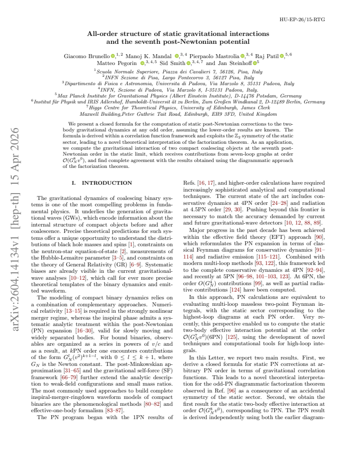 First page