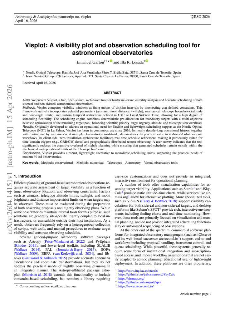 First page