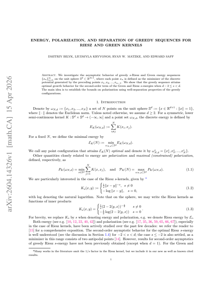 First page