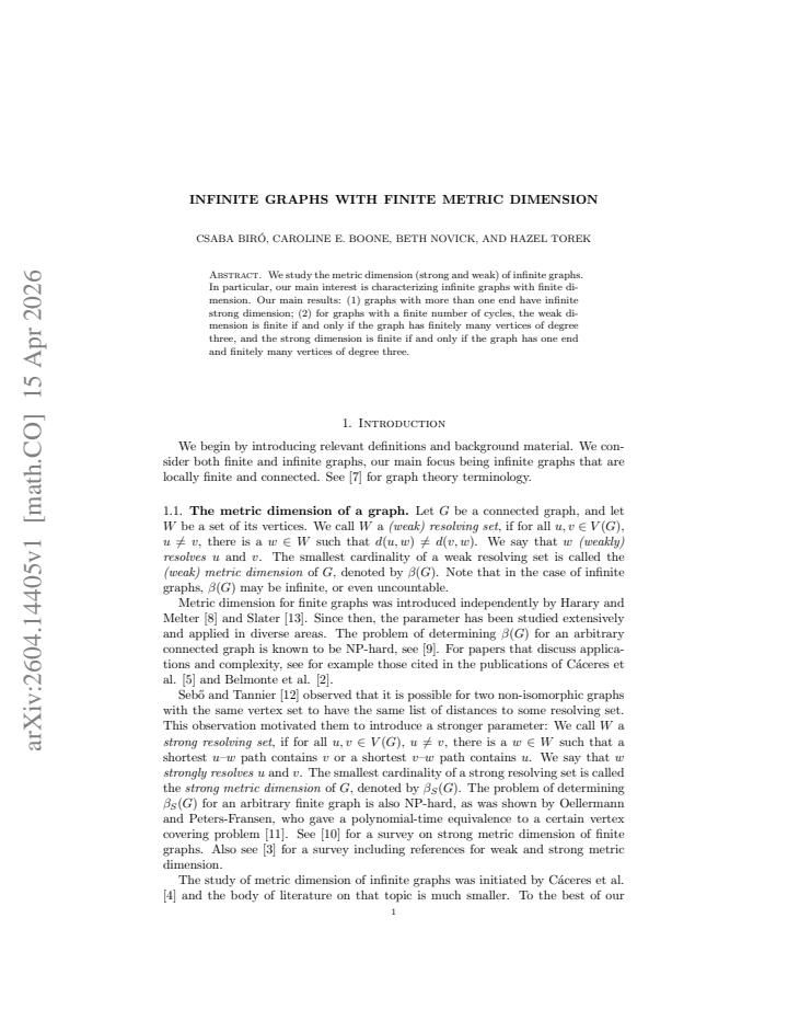 First page