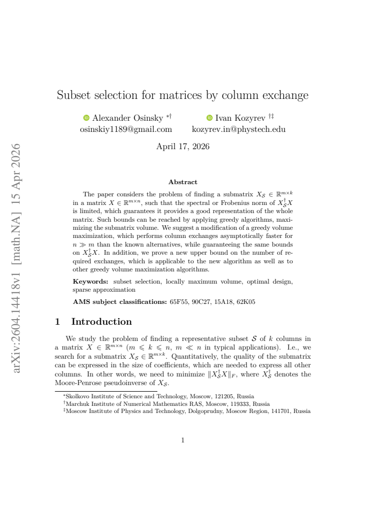 First page