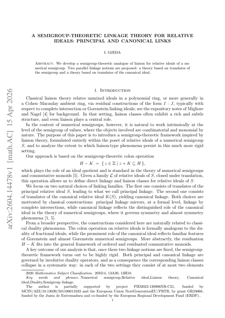 First page