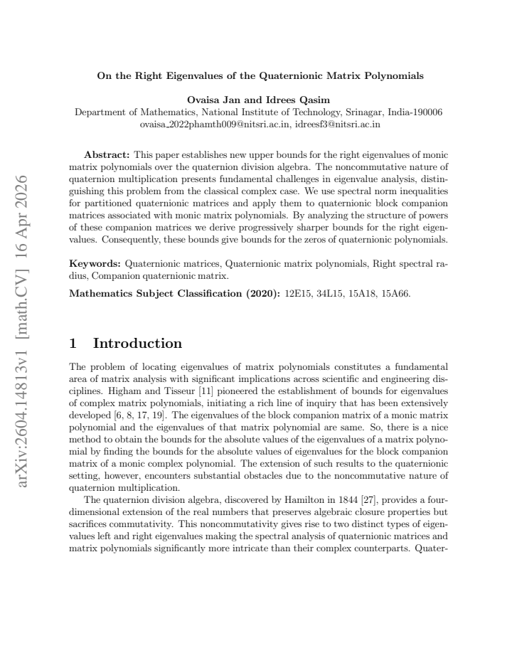 First page