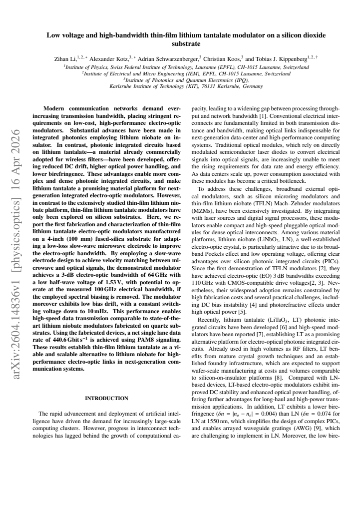 First page