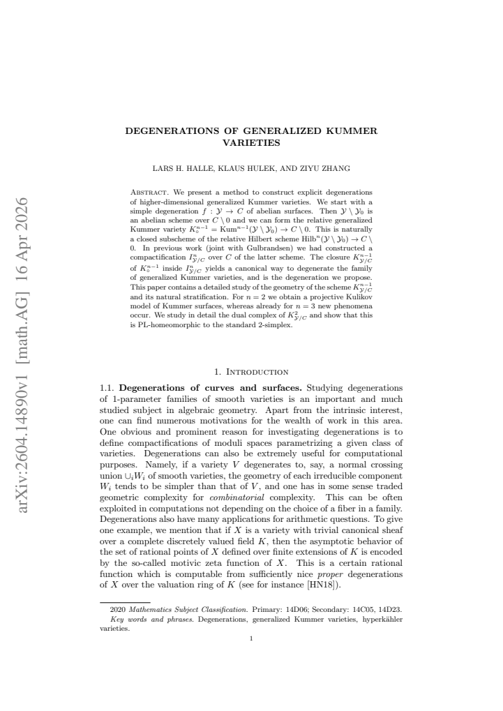 First page