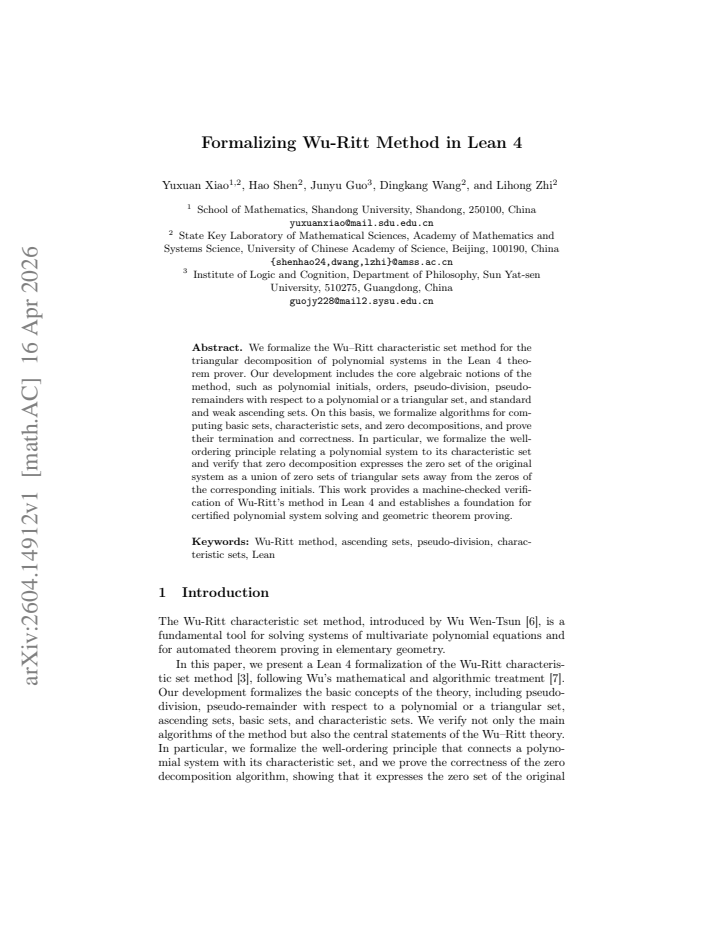 First page