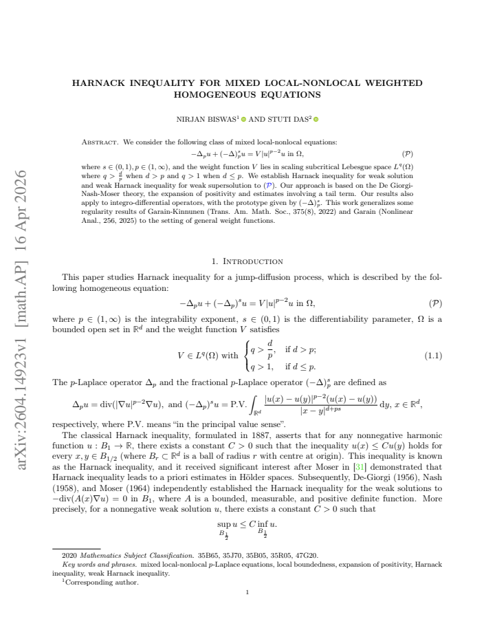 First page