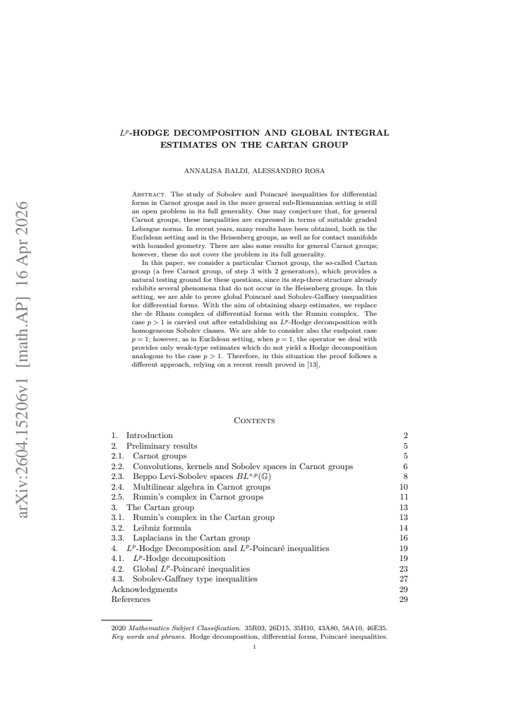 First page