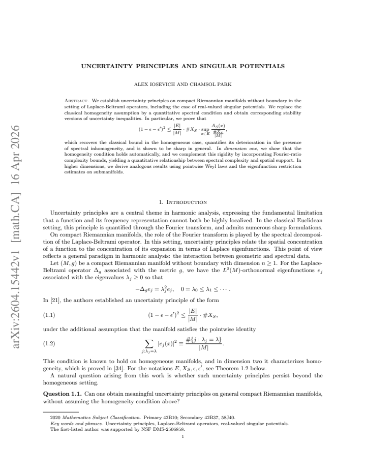 First page