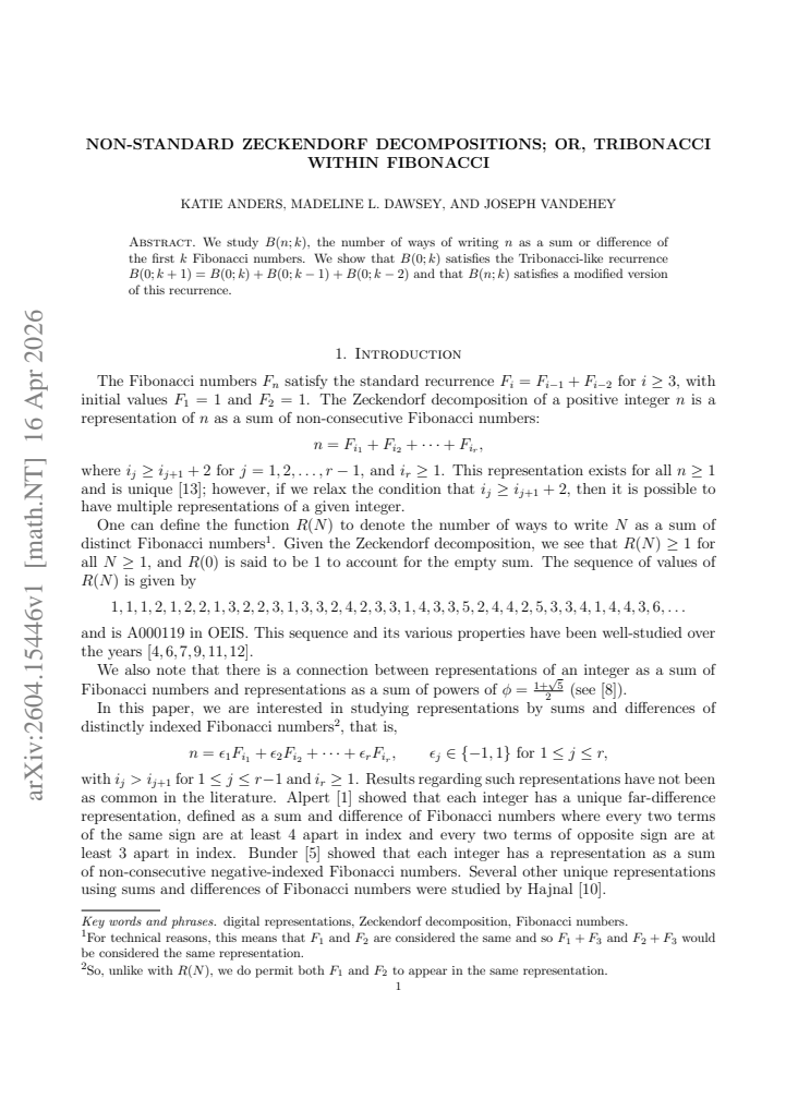 First page