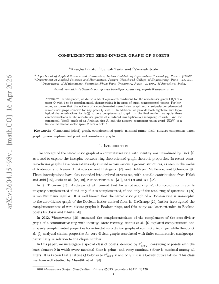 First page